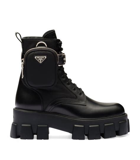 prada black boots womens|Prada black boots with pouch.